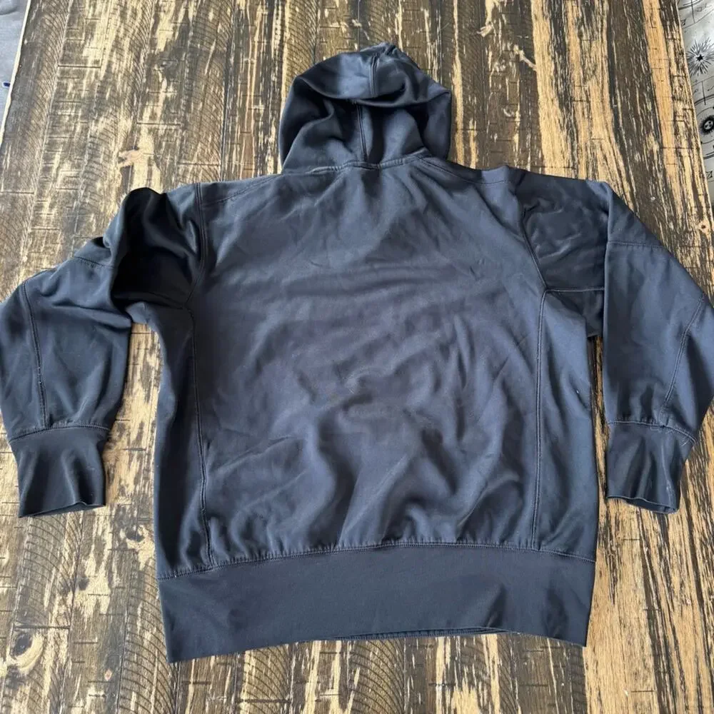 NIKE - FOOTBALL - Black Hoodie with Geometric Design - SMALL - Picture 13 of 16